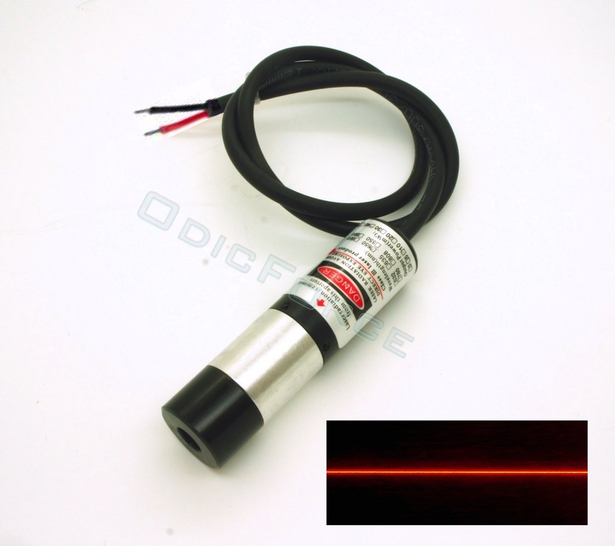 100mW Red (650nm)  Precision Line Laser Modules with Powell Lens 90 Degree Fan Angle