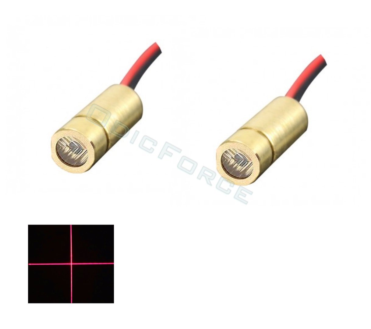 5mW Red (650nm) Mini Cross-Line Laser Module (9mm)