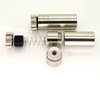 Laser Diode Housing Chrome  for Small Diode (12mm x 30mm long for 3.8mm (TO38) diodes)