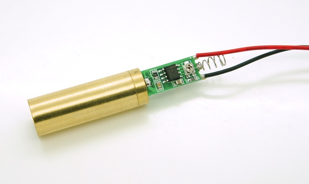 50mW Green Laser Module (Spring and Wire Connections)