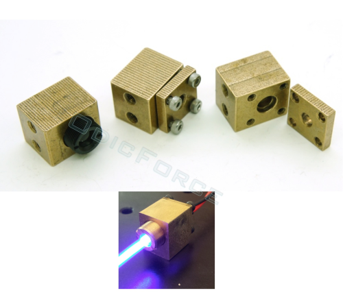 9mm/5.6mm Laser Diode Housing Heatsink Case Laser Blank Module With Focus Lens 