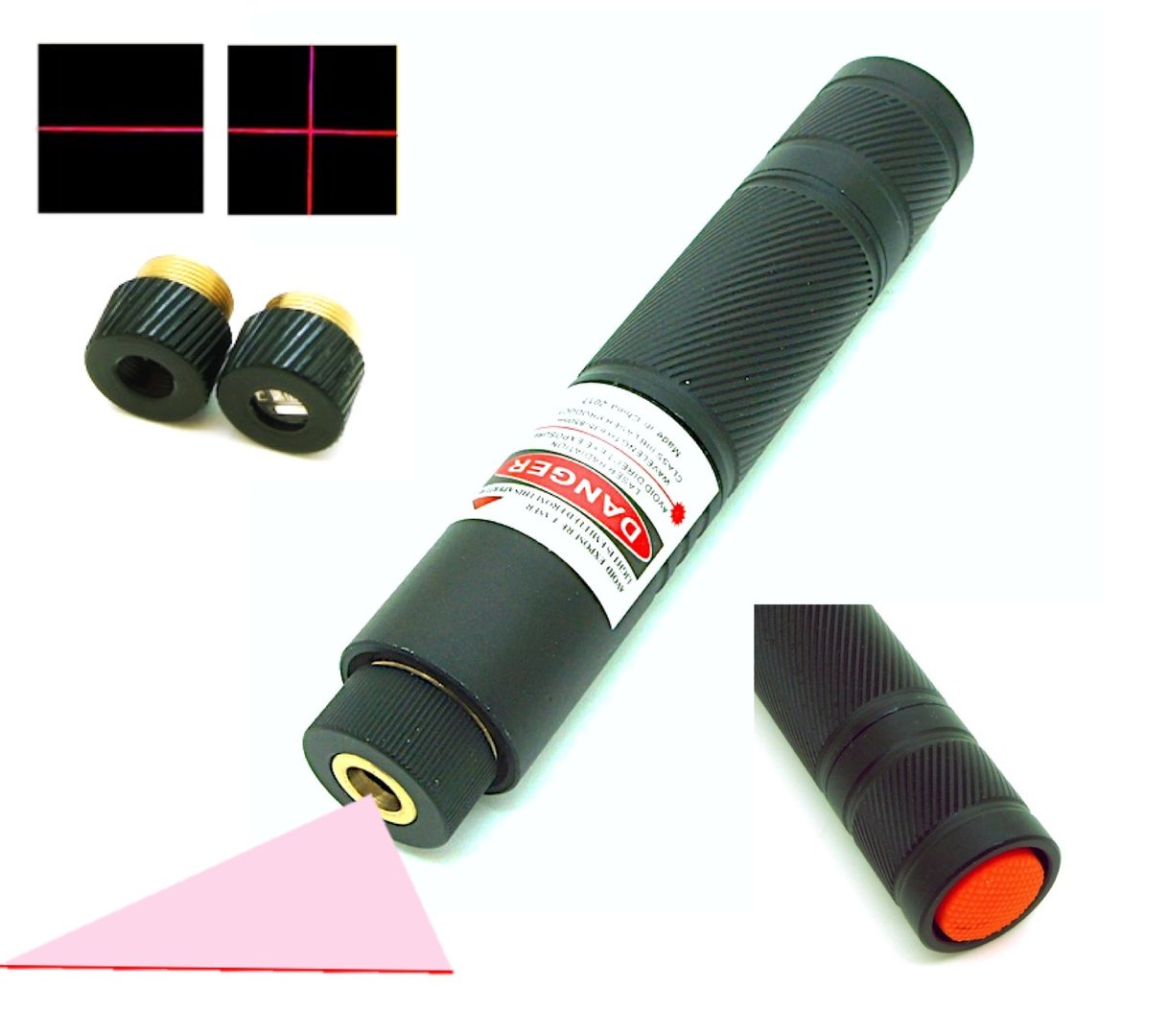 Portable Red Laser Line and Cross Projector (650nm 100mW)