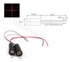 5mW 650nm Red Laser Cross Module 9mm Industrial Quality