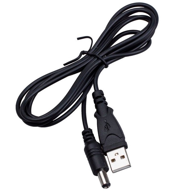 Power Cable USB to 5.5 x 2.1mm Socket 1000mm