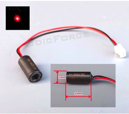 5mW Red Dot Laser Module Industrial Quality (7mm) Class 3R 3-5V