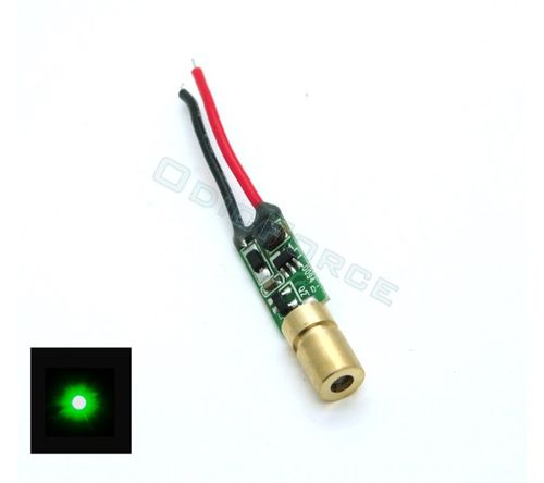 5mW Green (520nm) Mini Dot Laser Module (6mm) Class 3R