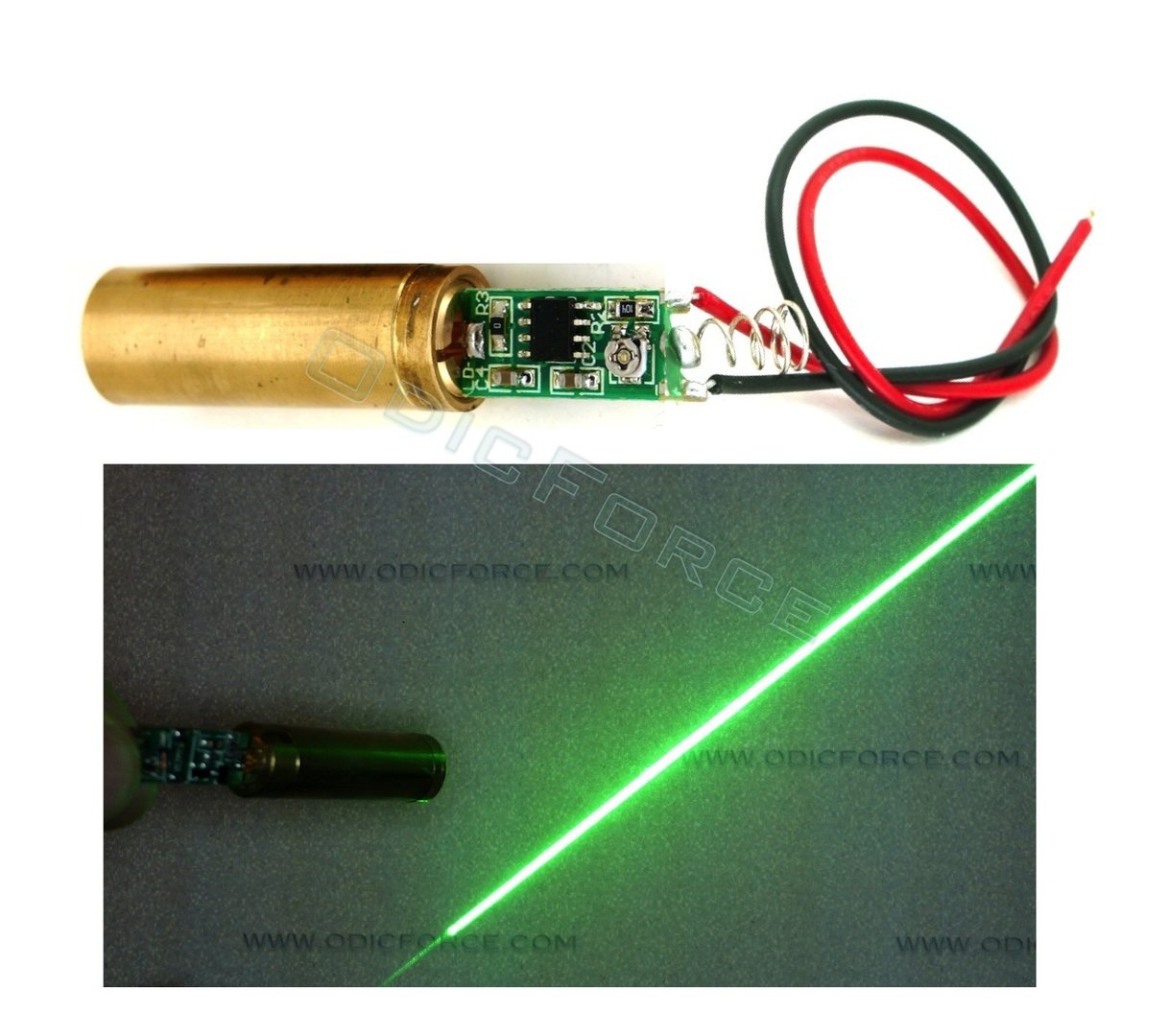 30mW Green (532nm) Cross-Line Laser Module (12mm)