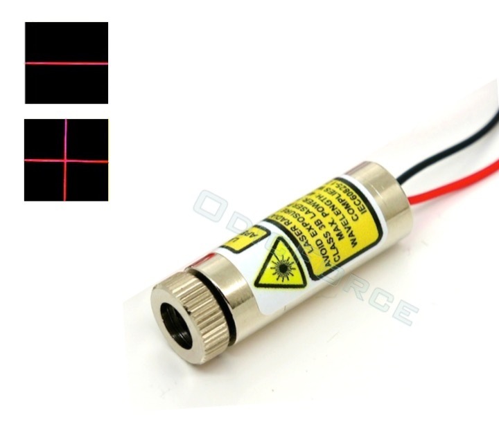 40mW Adjustable Focus Red Line and Cross-line Laser Modules (12mm, 3-5V)