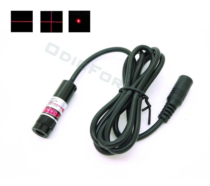 10mW Adjustable Locking Focus Red (635nm) Laser Module (12 x 42mm) 5V