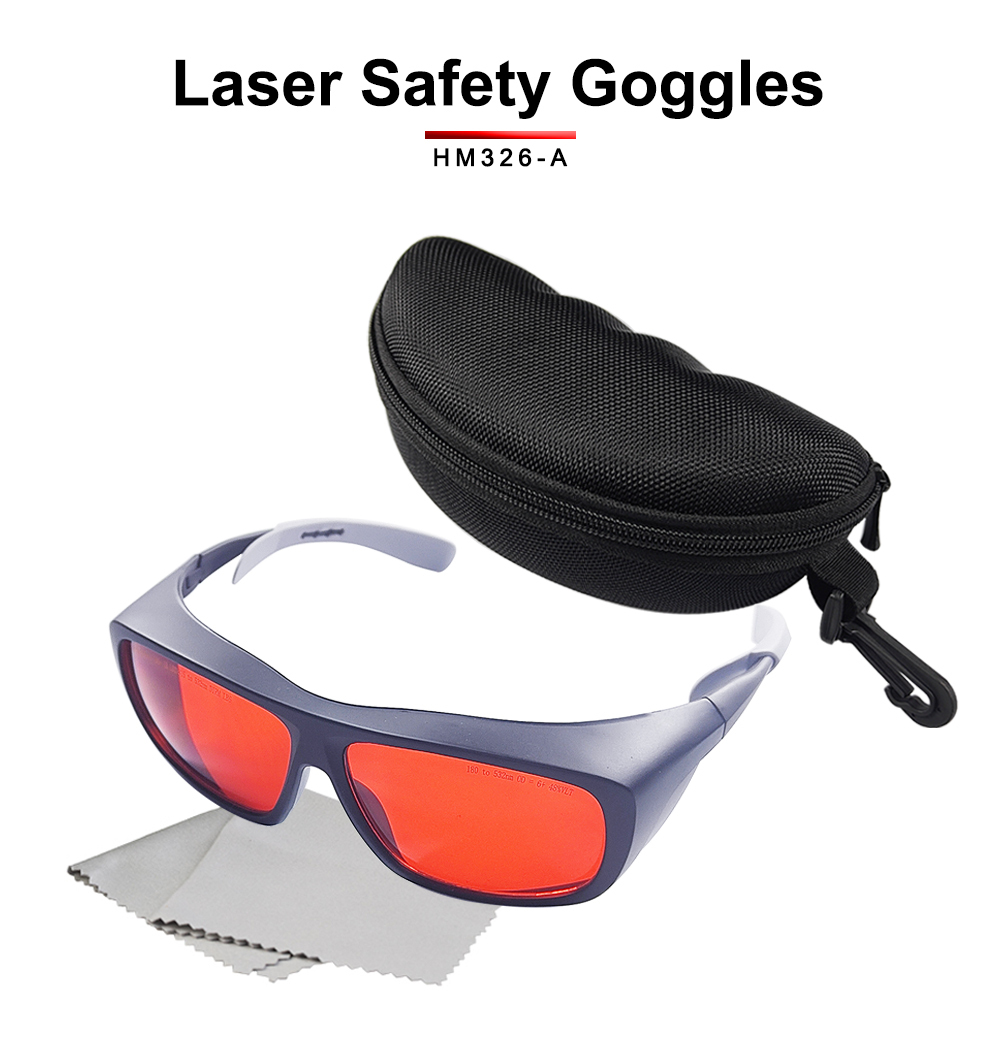 Laser Safety Goggles HM326-A OD6 180-532nm  (Blue,  Blu-ray and Green Lasers)